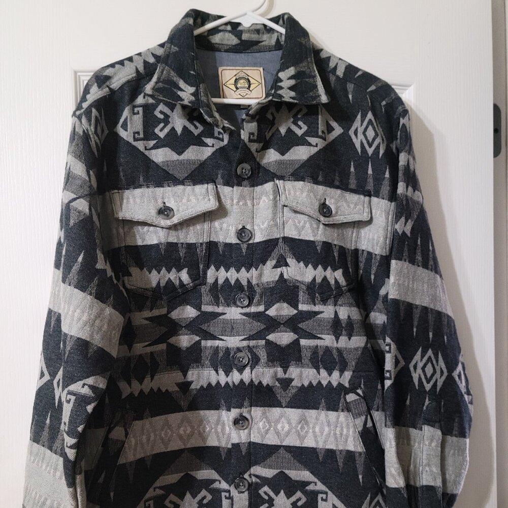 NEW Scully Men's Aztec Button Down Shacket